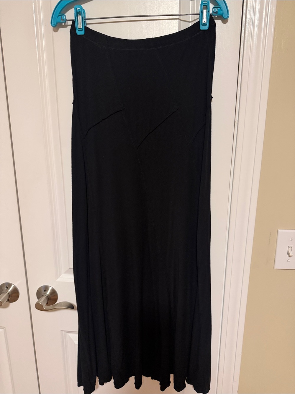 Max Studio black bohemian BoHo long maxi skirt XS/S